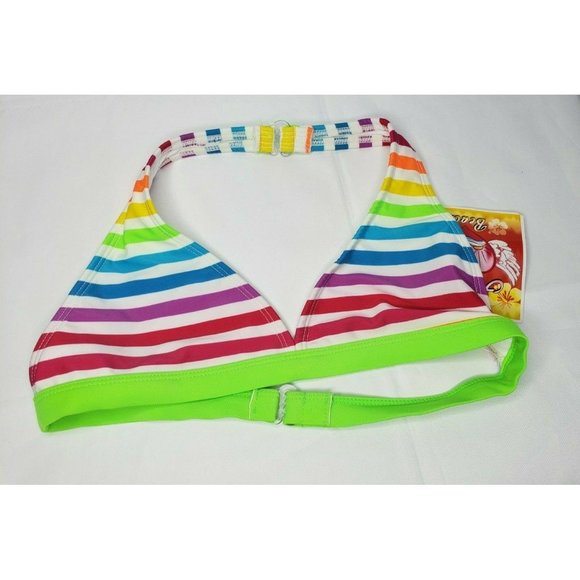 Angel Beach Girls 14/16 2 Piece Swimsuit Set RN 103658 Multi Colored - Picture 10 of 11